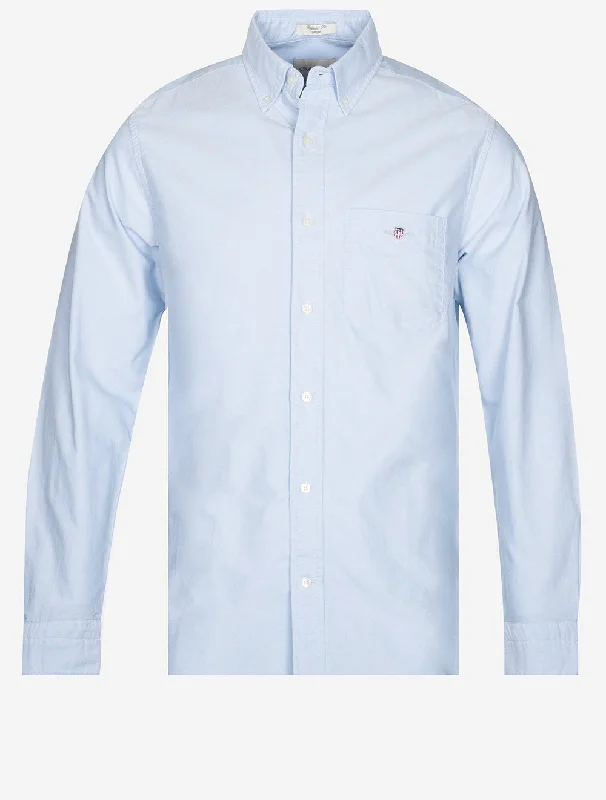 Men's Casual Friday Shirts for Relaxed Office DaysRegular Oxford Shirt Light Blue