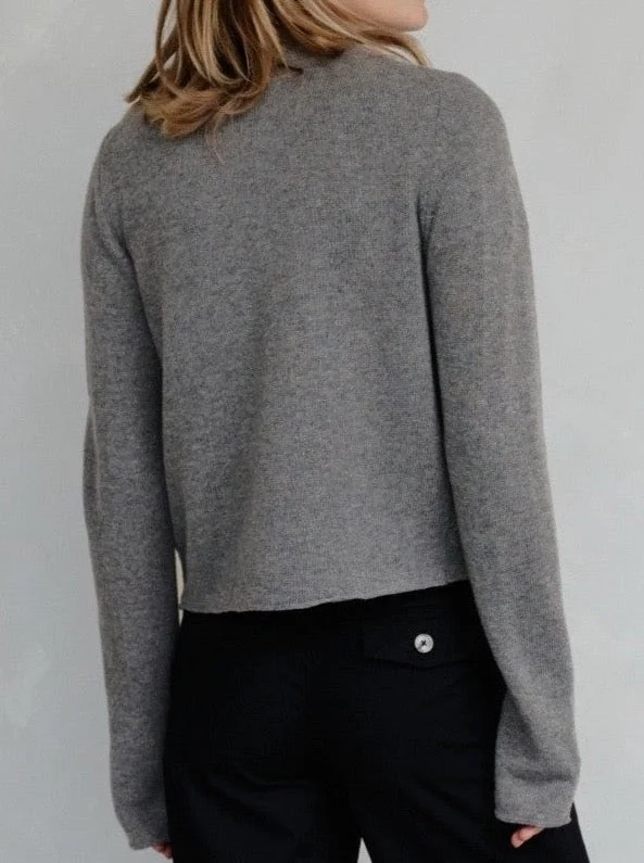 The Molly Cardigan- Heather Grey