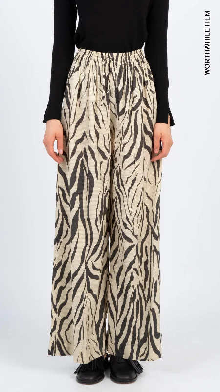 Zebra printed pants