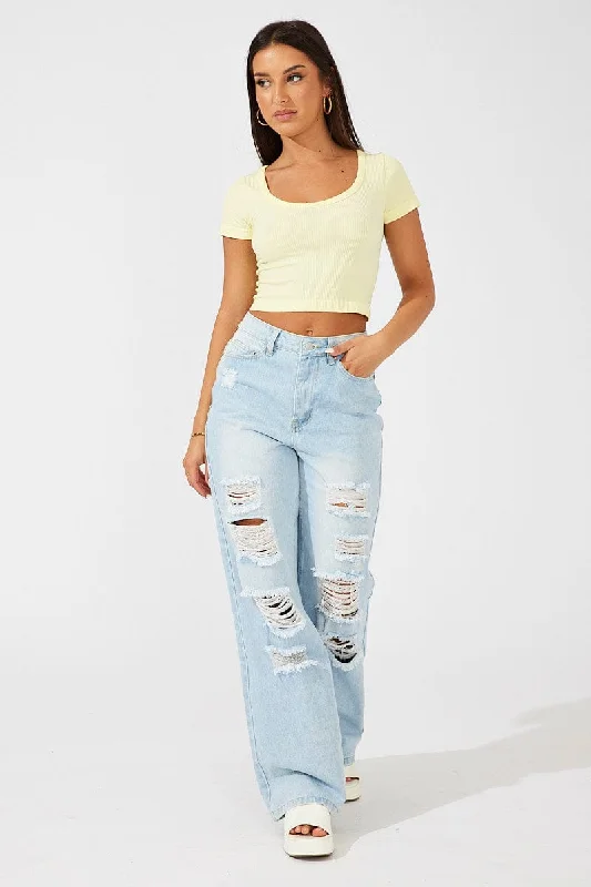 Denim 90's Wide Leg Jeans