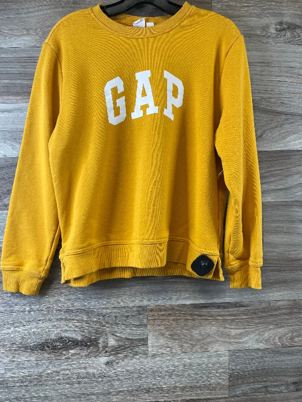 Sweatshirt Crewneck By Clothes Mentor In Yellow, Size: L